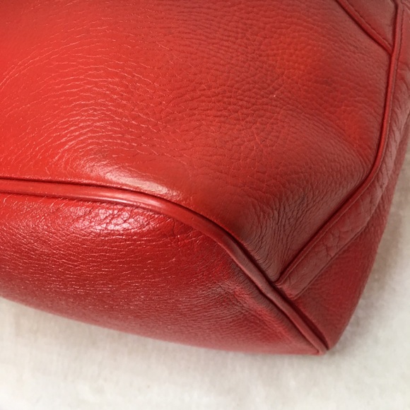MCM Red Bucket Crossbody Bag with Wallet - Picture 13 of 15